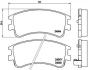 Гальмівні колодки пер. Mazda 6 02- BREMBO P 49 032 (фото 1)