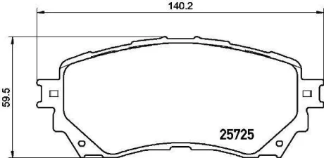 Гальмівні колодки пер. Mazda 6 (18-21) BREMBO P 49 048
