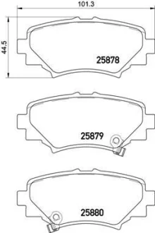 Гальмівні колодки зад. Mazda 3 16- BREMBO P 49 049