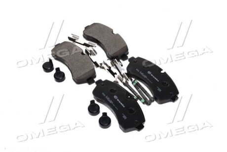 Фото гальмівні колодки пер. Sprinter/Crafter 06- (спарка) BREMBO P 50 059 Гальмівні колодки пер. Sprinter/Crafter 06- (спарка) BREMBO P 50 059