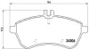 Гальмівні колодки пер. MB W204 07-14 (TRW) BREMBO P 50 067 (фото 1)