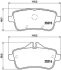 Гальмівні колодки зад. W166/X166 11- (TRW) BREMBO P 50 099 (фото 1)