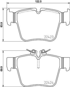 Гальмівні колодки зад. MB GLC X253 15- BREMBO P 50 133