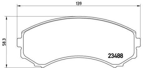Гальмівні колодки пер. Mitsubishi Grandis 04-11/Pajero 90- (sumitomo) BREMBO P 54 029