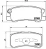 Гальмівні колодки зад. 4007/4008/ASX/C4/Caliber (04-21) BREMBO P 54 031 (фото 1)