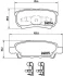 Гальмівні колодки зад. MITSUBISHI LANCER/JEEP PATRIOT 1.3-2.4 02- BREMBO P 54 034 (фото 1)