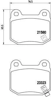 Гальмівні колодки зад. lancer 95-13 / forester 13-/impreza (Brembo) BREMBO P 56 048