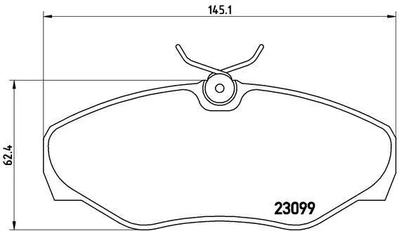 Гальмівні колодки пер. Trafic/Vivaro 01- (Lucas) BREMBO P 56 061 (фото 1)