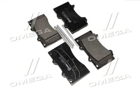 Фото комплект гальмівних колодок з 4 шт. дисків BREMBO P56081 Комплект гальмівних колодок з 4 шт. дисків BREMBO P56081