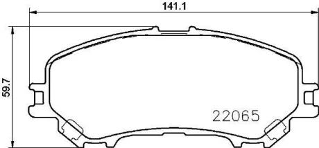 Гальмівні колодки пер. Qashqai II/Kadjar 13- BREMBO P 56 100