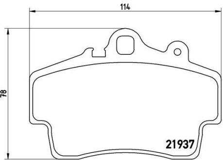 Фото колодки гальмівні BREMBO P65007 Колодки гальмівні BREMBO P65007