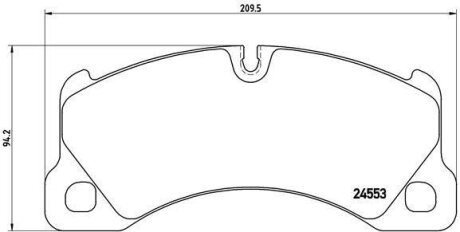 Фото гальмівні колодки BREMBO P65017 Гальмівні колодки BREMBO P65017