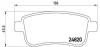 Гальмівні колодки зад. Megane III/Fluence 08- BREMBO P 68 041 (фото 1)