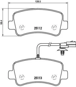 Гальмівні колодки зад. Renault Master III/Opel Movano 10- BREMBO P 68 063