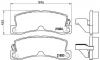 Гальмівні колодки зад. Toyota camry 90-06/corrola (Akebono) BREMBO P 83 015 (фото 1)