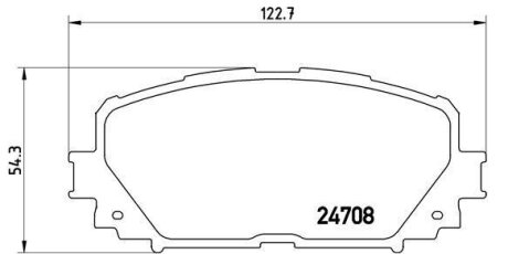 Фото гальмівні колодки BREMBO P83101 Гальмівні колодки BREMBO P83101