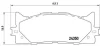 Гальмівні колодки пер. Toyota Avalon/Camry/Lexus ES 05- (Akebono) BREMBO P 83 117 (фото 1)