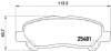 Гальмівні колодки зад. Toyota HIGHLANDER 07-15 BREMBO P 83 138 (фото 1)