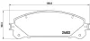 Гальмівні колодки пер. Lexus RX 08-15/Toyota RAV4 12- (advics) BREMBO P 83 145 (фото 1)