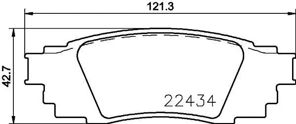 Гальмівні колодки зад. Toyota Camry 17-/Rav4 18-/Lexus RX 15- BREMBO P 83 160 (фото 1)