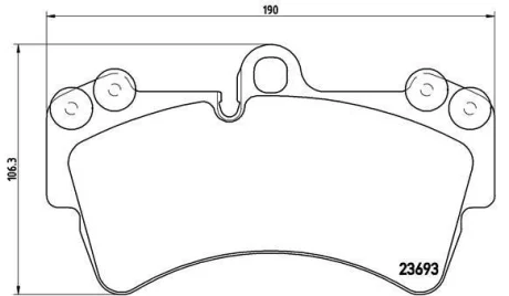 Гальмівні колодки пер. Cayenne/Touareg 03- BREMBO P 85 065