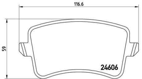 Гальмівні колодки зад. A4 07-/Q5 12- (Lucas) BREMBO P 85 099