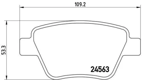 Гальмівні колодки зад. Caddy/Jetta 10-/Golf 09-13 BREMBO P 85 114