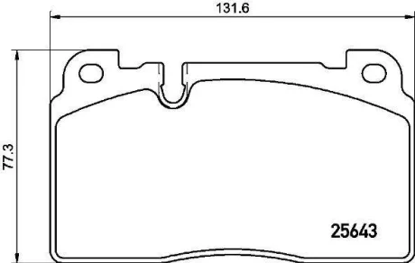 Гальмівні колодки пер. Audi A6/A7/Q5 10- (Brembo) BREMBO P 85 133