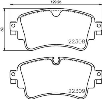 Гальмівні колодки зад. Touareg/Q5/Q7 14- BREMBO P 85 154