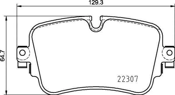 Гальмівні колодки зад. Audi A6/A7/A8/Q7/Q8/VW Touareg 18- BREMBO P 85 161 (фото 1)