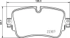 Гальмівні колодки зад. Audi A6/A7/A8/Q7/Q8/VW Touareg 18- BREMBO P 85 161 (фото 1)