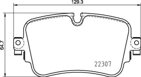Гальмівні колодки зад. Audi A6/A7/A8/Q7/Q8/VW Touareg 18- BREMBO P 85 161