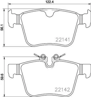 Гальмівні колодки зад. Volvo S60/S90/V60/V90/XC40/XC60/XC90 16- BREMBO P 86 029