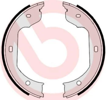 Гальмівні колодки зад. Bmw 3/5/6/7/X3/X5/X6 / Vw T5 03- (d=185) (ATE) BREMBO S 06 511