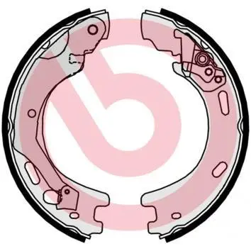 Гальмівні колодки зад. Land Rover discovery 03-18/sport 05- (d=210) BREMBO S 44 509 (фото 1)
