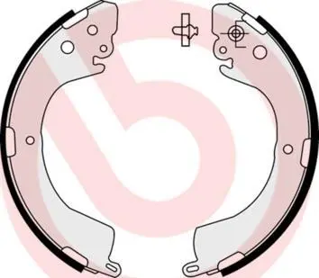 Гальмівні колодки зад. L200 96-18 (d=270) (Akebono) BREMBO S 54 514 (фото 1)