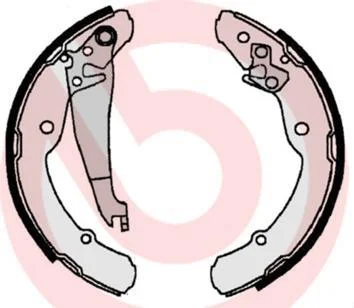Гальмівні колодки зад. octavia/roomster / beetle/caddy/cc/jetta 08-/polo 09- (d=230) (ATE) BREMBO S 85 516