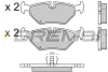 Гальмівні колодки зад. BMW 3(E36, E46)/5(E34)/7(E32) 86-06 (ATE) (122x45x16) BREMSI BP2415 (фото 1)
