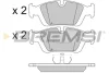 Гальмівні колодки пер. BMW 3 (E36/E46) 94-07 (ATE) BREMSI BP2432 (фото 1)