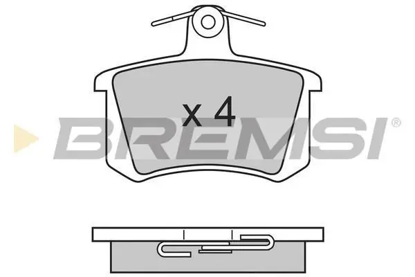 Гальмівні колодки зад. Audi 80/100/A4/A6 -97 BREMSI BP2612 (фото 1)