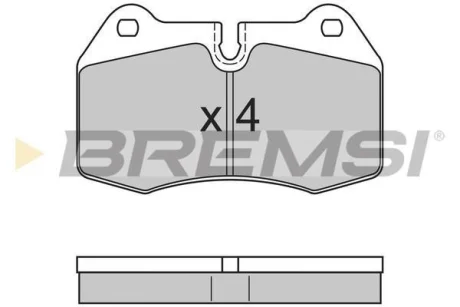 Гальмівні колодки пер. BMW 5(E39)/7(E38) 96-04 (brembo) BREMSI BP2660