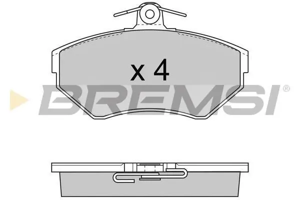 Гальмівні колодки пер. AUDI A4/SEAT CORDOBA/VW PASSAT 1.6-1.9DH 94-02 (TRW) BREMSI BP2674 (фото 1)