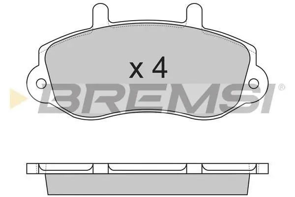 Гальмівні колодки пер. Master/Movano 98- (R15) BREMSI BP2767 (фото 1)