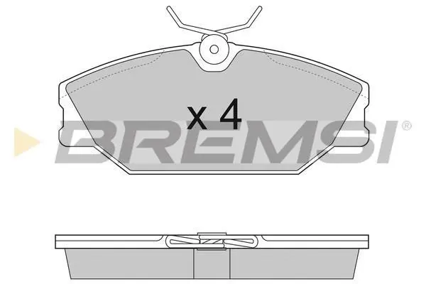 Гальмівні колодки пер. Laguna I/Megane I 95-03 (TRW) BREMSI BP2874 (фото 1)