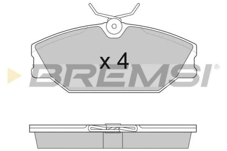 Гальмівні колодки пер. Laguna I/Megane I 95-03 (TRW) BREMSI BP2874