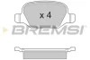 Гальмівні колодки пер. Fiat Linea 07-/Lybra 99- BREMSI BP2890 (фото 1)