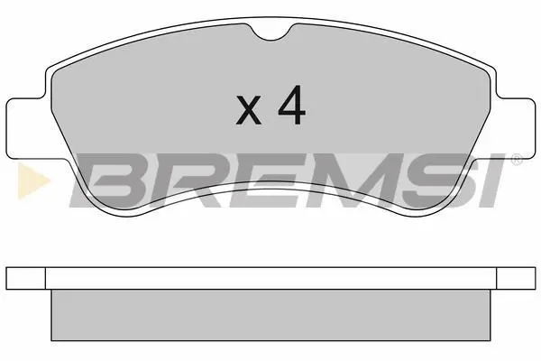 Гальмівні колодки пер. Berlingo/Partner 01- (Bosch) BREMSI BP2928 (фото 1)