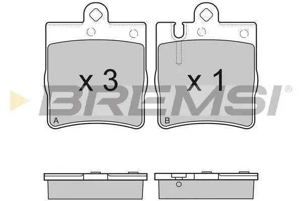 Гальмівні колодки зад. MB C/E-клас (W202/210) (ATE)/(W211) 4Matic BREMSI BP2936 (фото 1)