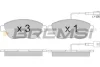 Гальмівні колодки пер. Berlingo/Partner 01-/Doblo 03- (137x57.3x19)(з датчиком) BREMSI BP2943 (фото 1)