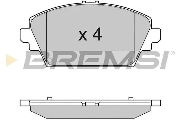 Гальмівні колодки пер. Nissan Primera 02- (TRW) BREMSI BP2945 (фото 1)